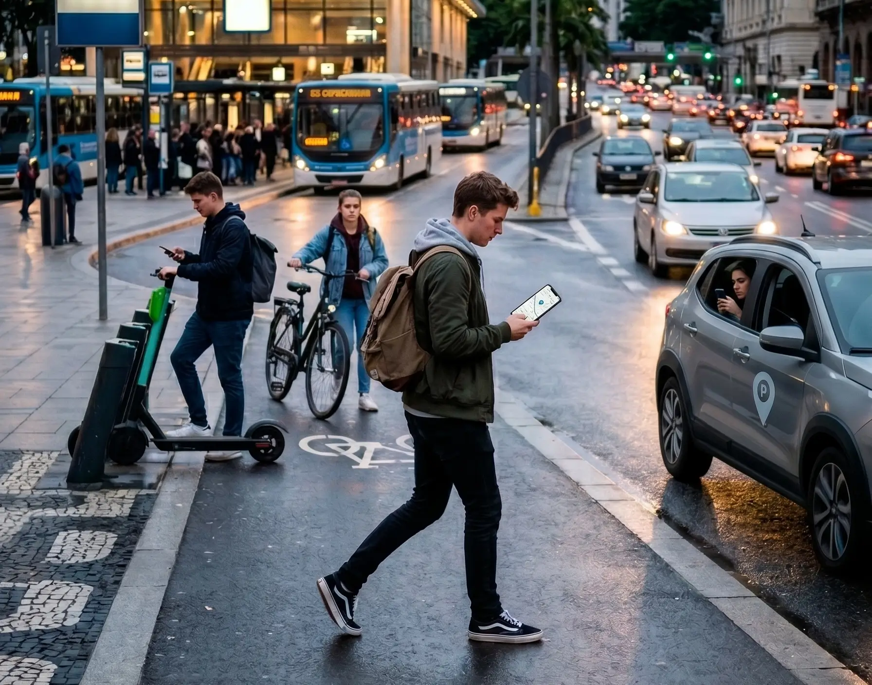 Por que o jovem está se afastando do transporte público?